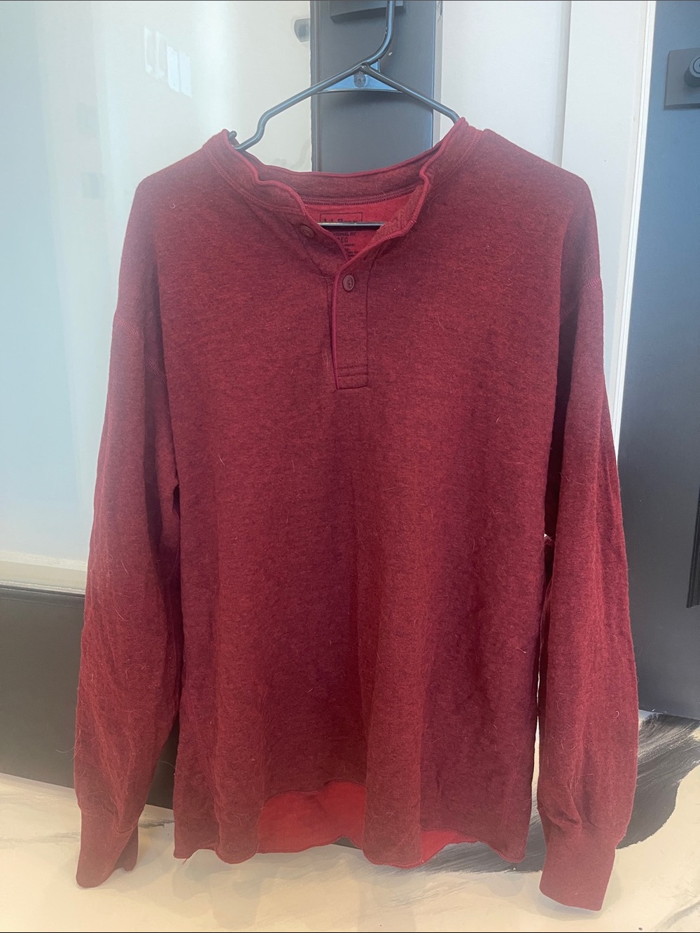 L.L. Bean Men's Long-Sleeve in Maroon